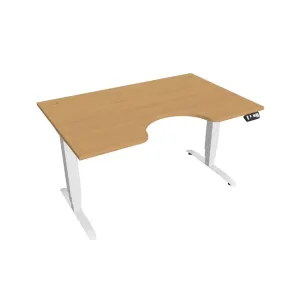 Hobis Motion Ergo elektromosan állítható magasságú íróasztal - 3M szegmensű, memória vezérléssel Szélesség: 140 cm, Szerkezet színe: fehér RAL 9016, … #459135