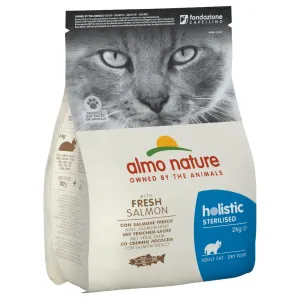 2kg Almo Nature Holistic Sterilised lazac & rizs száraz macskatáp