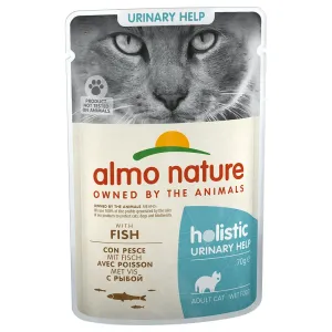 6x70g Almo Nature Holistic Urinary Help nedves macskatáp-hal