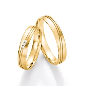 Nászút arany gyűrűk  karikagyűrű 66/41030-040YG+66/41040-040YG #387447