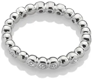 Hot Diamonds Csillogó ezüst gyűrű Emozioni ER024 50 mm