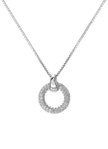 Hot Diamonds Csillogó ezüst nyaklánc gyémánttal és topázzal Forever DP901 (lánc, medál)