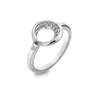 Hot Diamonds Elegáns ezüst gyűrű gyémánttal és topázzal Celestial DR232 54 mm