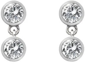 Hot Diamonds Ezüst fülbevaló topázzal és valódi gyémánttal Willow DE586