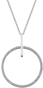 Hot Diamonds Ezüst nyaklánc valódi gyémánttal Flora DP717 (lánc, medál)