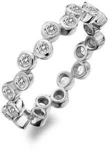 Hot Diamonds Luxus ezüst gyűrű topázzal és gyémánttal Willow DR208 55 mm