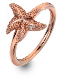 Hot Diamonds Luxus rózsaszín arany gyűrű valódi gyémánttal Daisy RG DR212 56 mm