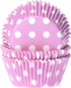 Rózsaszín cupcake papírkosarak 50 db - House of Marie