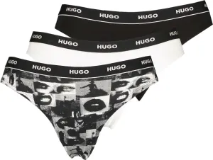 Hugo Boss 3 PACK - női tanga HUGO 50495870-120 S