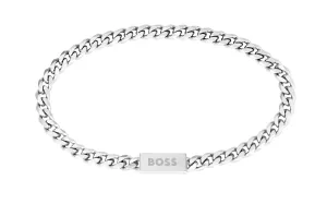 Hugo Boss Időtálló aranyozott karkötő Chain for Him 1580556 19 cm