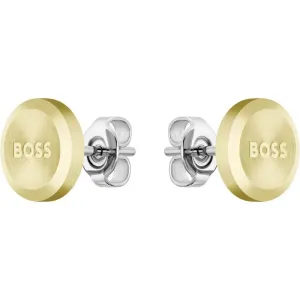 Hugo Boss Minimalista aranyozott fülbevaló Yann 1580478