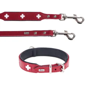HUNTER Swiss készlet kutyáknak: nyakörv + póráz - Nyakörv mérete 55 + póráz 200 cm/18 mm