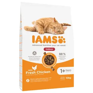 10kg IAMS for Vitality Adult Indoor csirke száraz macskatáp 10% árengedménnyel #774040