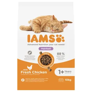 2x10kg IAMS Advanced Nutrition Hairball csirke száraz macskatáp