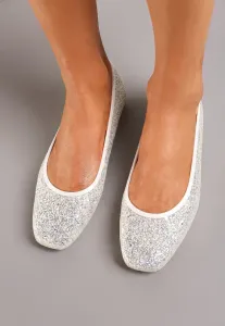 Fehér Balerina lapossarkú cipő #1492547