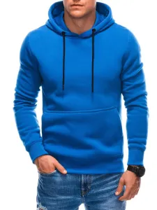 Divatos kék kapucnis pulóver  22FW-018-V1