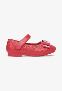 Piros balerina lapossarkú cipő #1069760