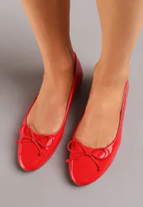 Piros Balerina lapossarkú cipő #1494855