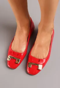 Piros Balerina lapossarkú cipő #1496133