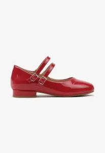 Piros Balerina lapossarkú cipő #1513008