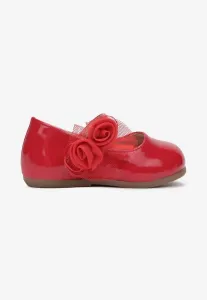 Piros Balerina lapossarkú cipő #658067