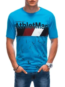 Egyedi halvány kék póló  AthletMan S1887