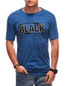 Egyedi kék póló  BLACK S1903