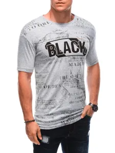 Egyedi szürke póló  BLACK S1903