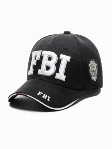 Trendi fekete siltes sapka FBI H115 #1520737