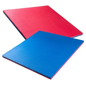 Puzzle tatami szőnyeg inSPORTline Malmeida 100x100x4 cm  piros kék