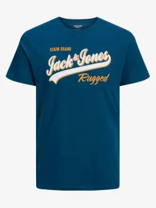 Jack & Jones Logo Póló Kék