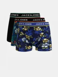 Jack & Jones Flower 3 db-os Boxeralsó szett Kék #207589