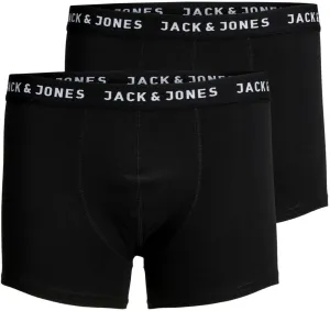 Jack&Jones 2 PACK - férfi boxeralsó JACJON 12138235 Black L