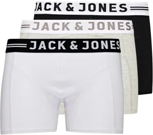 Jack&Jones 3 PACK - férfi boxeralsó 12081832 Light grey Melange L