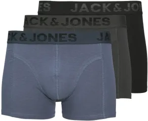 Jack&Jones 3 PACK - férfi boxeralsó JACSHADE 12250607 Black M