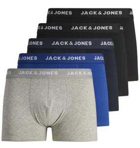 Jack&Jones 5 PACK - férfi boxeralsó JACBASIC 12173776 Black M