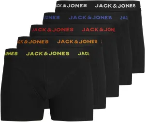 Jack&Jones 5 PACK - férfi boxeralsó JACBLACK 12242494 Black L