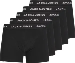 Jack&Jones 5 PACK - férfi boxeralsó JACHUEY 12242049 Black L