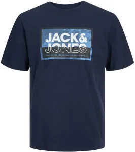 Jack&Jones Férfi póló JCOLOGAN Standard Fit 12253442 Navy Blazer M