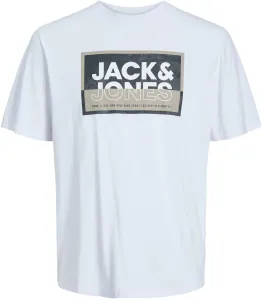Jack&Jones Férfi póló JCOLOGAN Standard Fit 12253442 White XL
