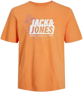 Jack&Jones Férfi póló JCOMAP Regular Fit 12252376 Tangerine M