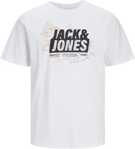 Jack&Jones Férfi póló JCOMAP Regular Fit 12252376 White M