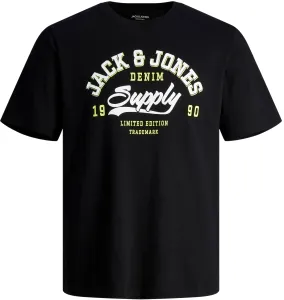 Jack&Jones Férfi póló JJELOGO Standard Fit 12246690 Black S