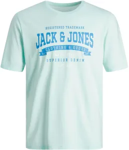 Jack&Jones Férfi póló JJELOGO Standard Fit 12246690 Soothing Sea L