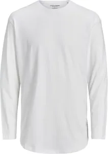 Jack&Jones Férfi póló JJENOA Long Line Fit 12190128 White Relaxed XL