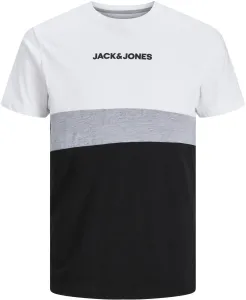 Jack&Jones Férfi póló JJEREID Standard Fit 12233961 White M