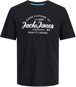 Jack&Jones Férfi póló JJFOREST Standard Fit 12247972 Black M