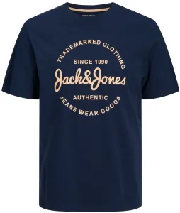 Jack&Jones Férfi póló JJFOREST Standard Fit 12247972 Navy Blazer M