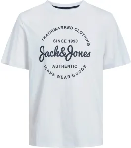Jack&Jones Férfi póló JJFOREST Standard Fit 12247972 White L