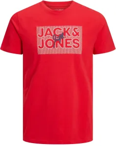 Jack&Jones Férfi póló JJMARIUS Regular Fit 12235210 True Red L